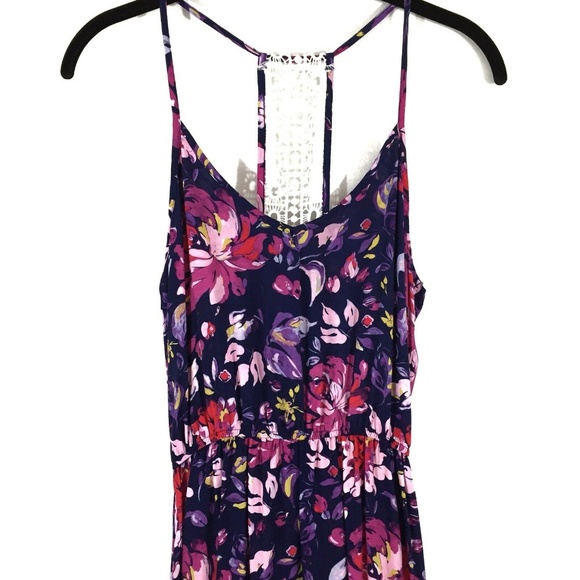 Grayson Threads Crochet Racer Back Maxi Dress NWOT - Picture 2 of 8